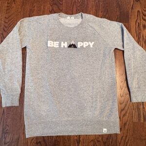 Tentree Be Happy mountain sweatshirt